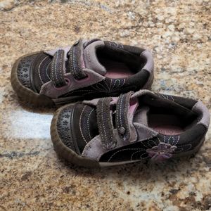 STRIDE RITE Simone Toddler Girls Sneaker | Brown & Pink | Size 8 W